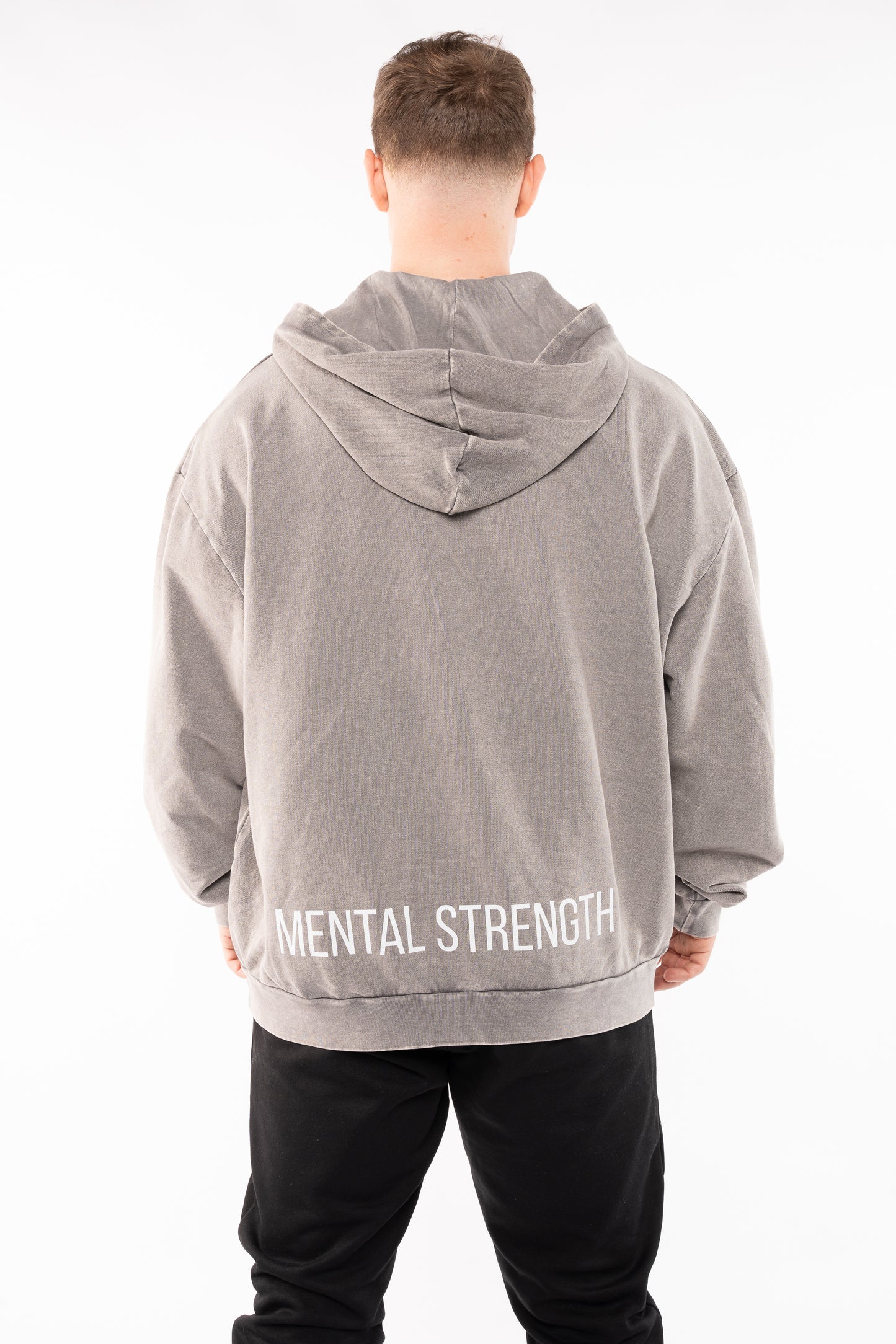 Acid Wash 'Heroic' Oversized Hoodie image 4