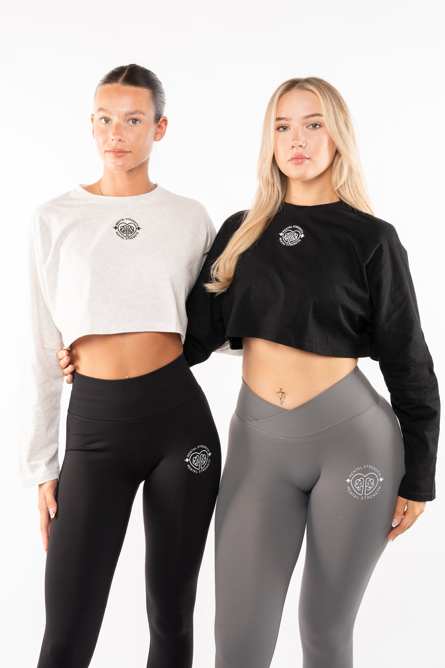 Long Sleeve Boxy 'Bravery' Crop T Shirt image 7