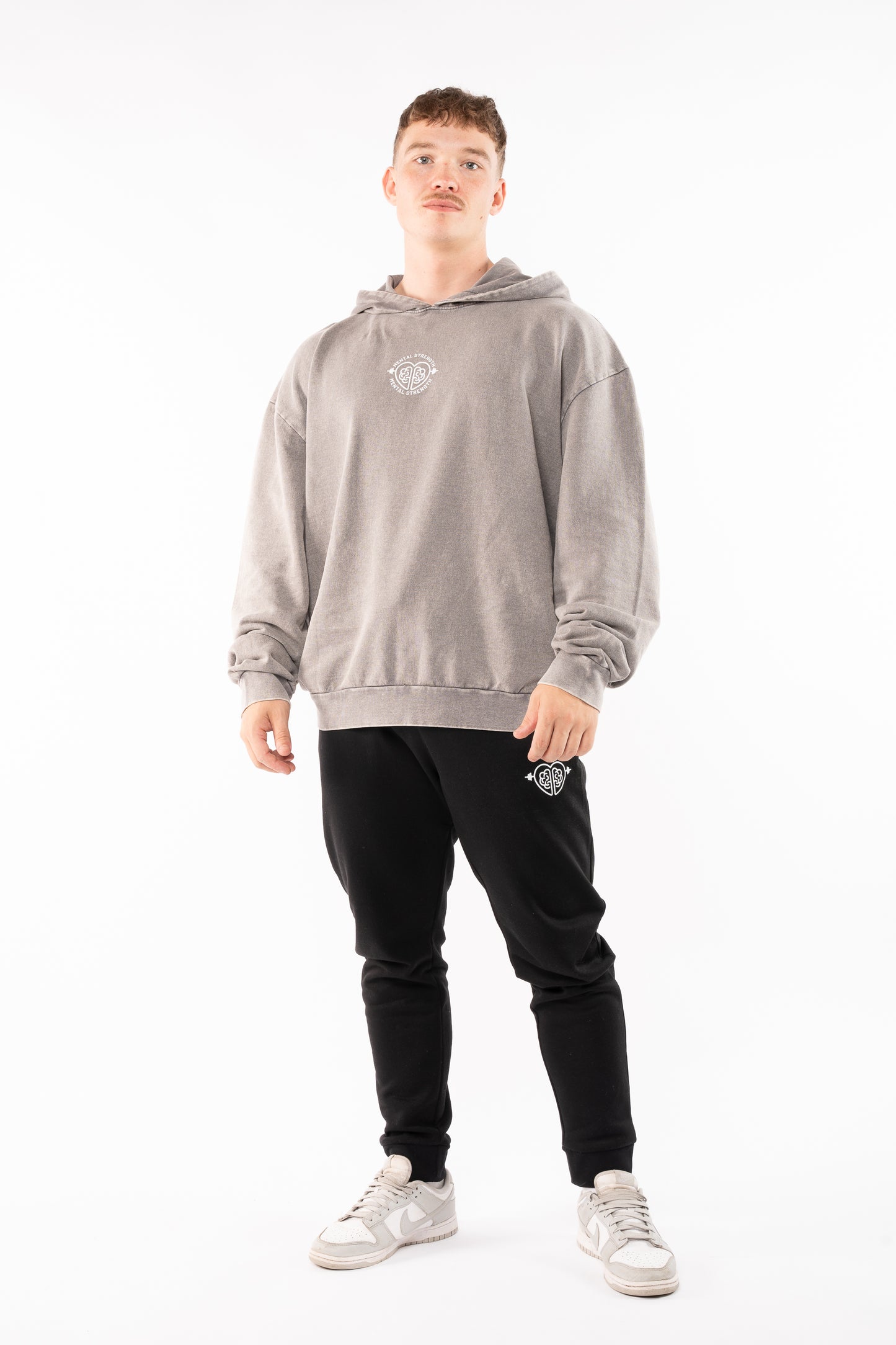 Acid Wash 'Heroic' Oversized Hoodie image 0