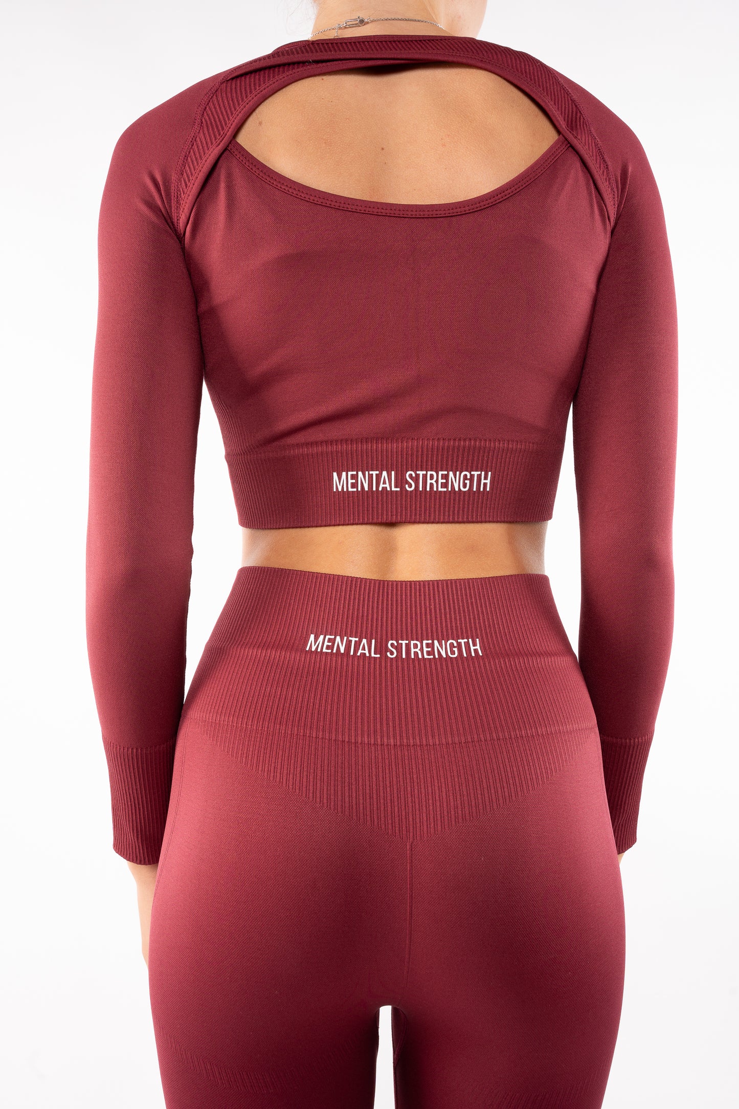 Long Sleeve Rib Seamless 'Dignity' Gym Top image 9