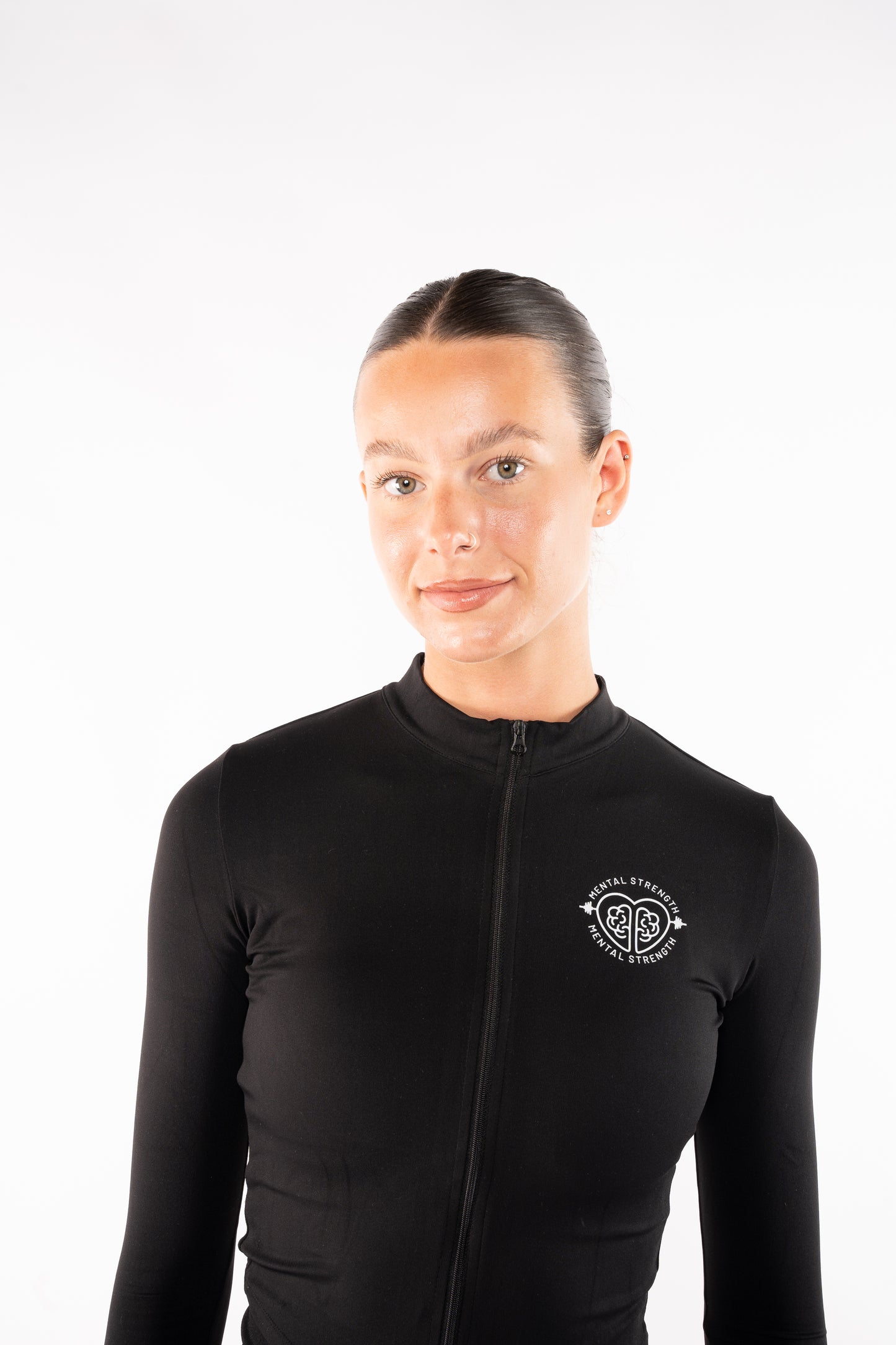 Zip Up 'Unbeatable' Yoga Top image 6