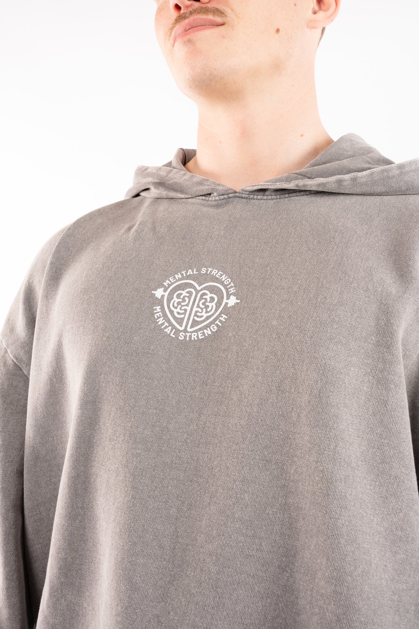 Acid Wash 'Heroic' Oversized Hoodie image 3