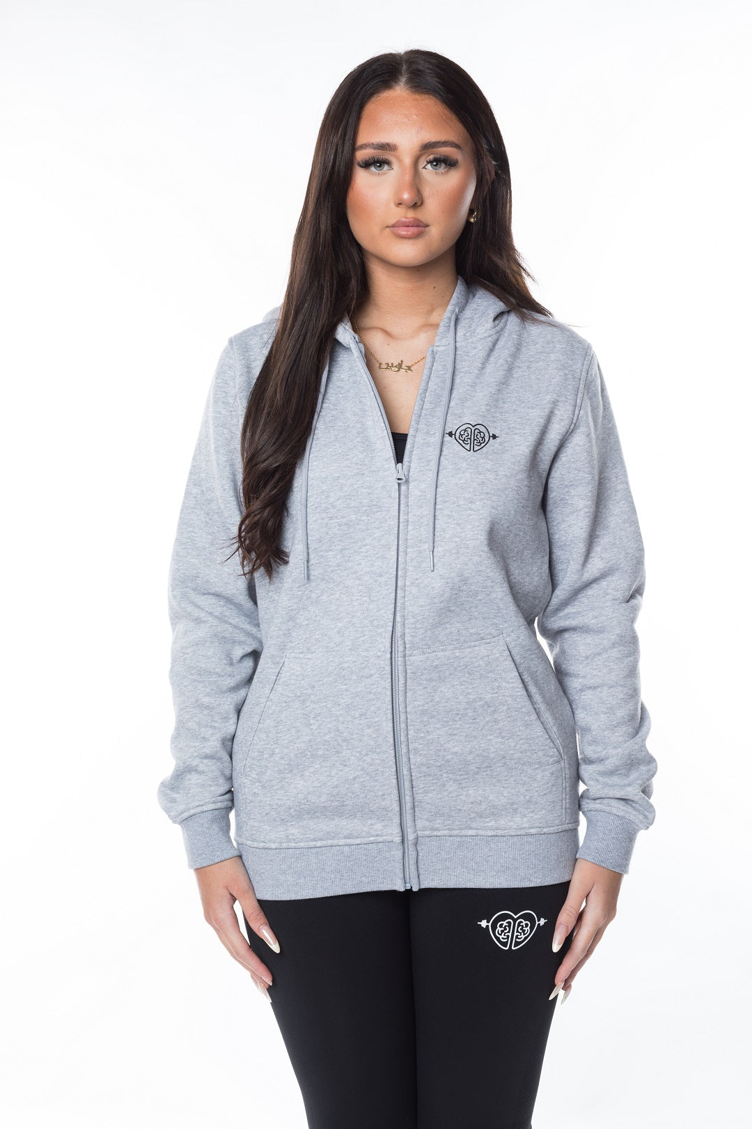 Classic 'Embrace' Zip Hoodie