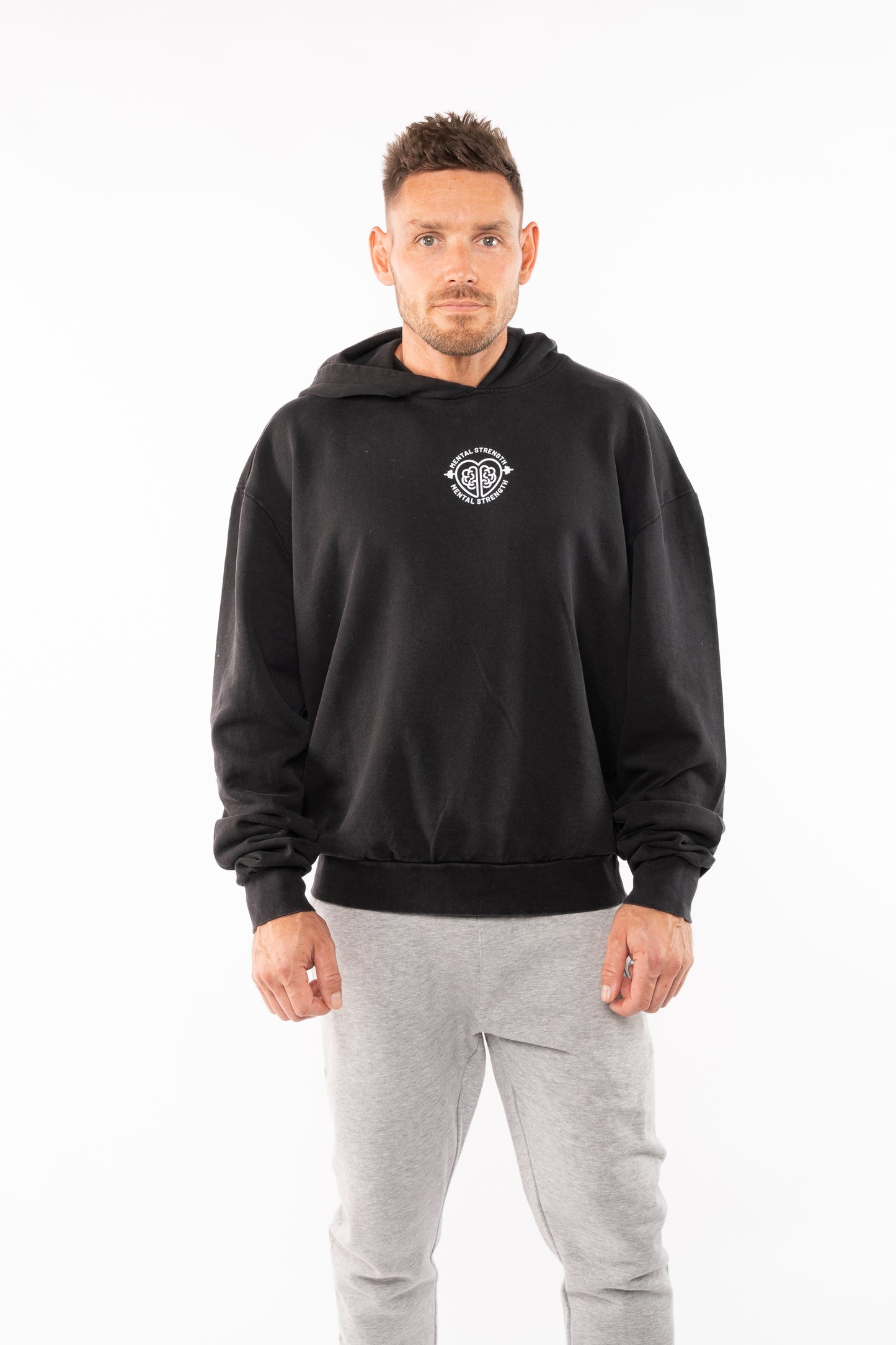 Acid Wash 'Heroic' Oversized Hoodie image 5