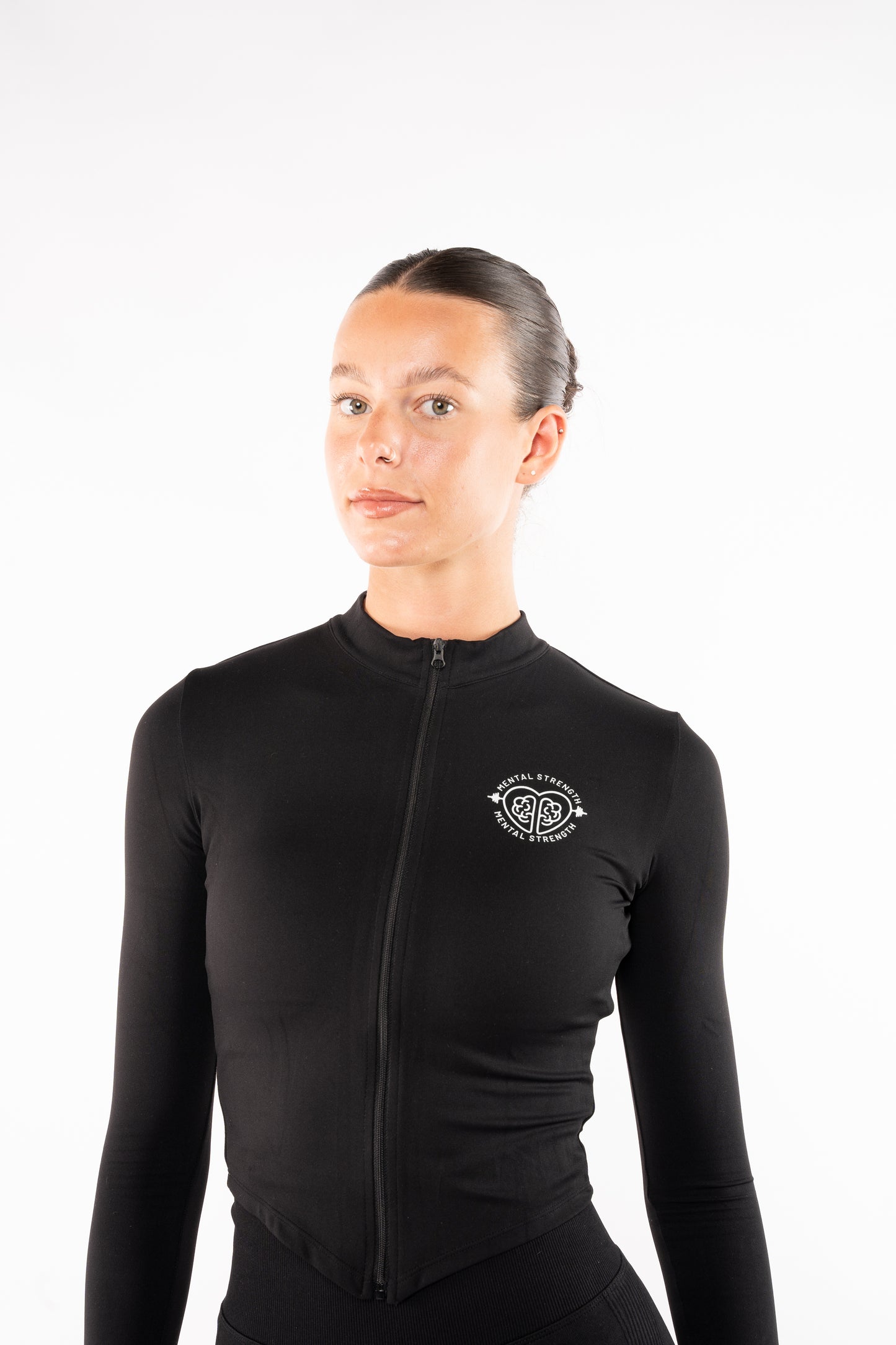 Zip Up 'Unbeatable' Yoga Top image 8