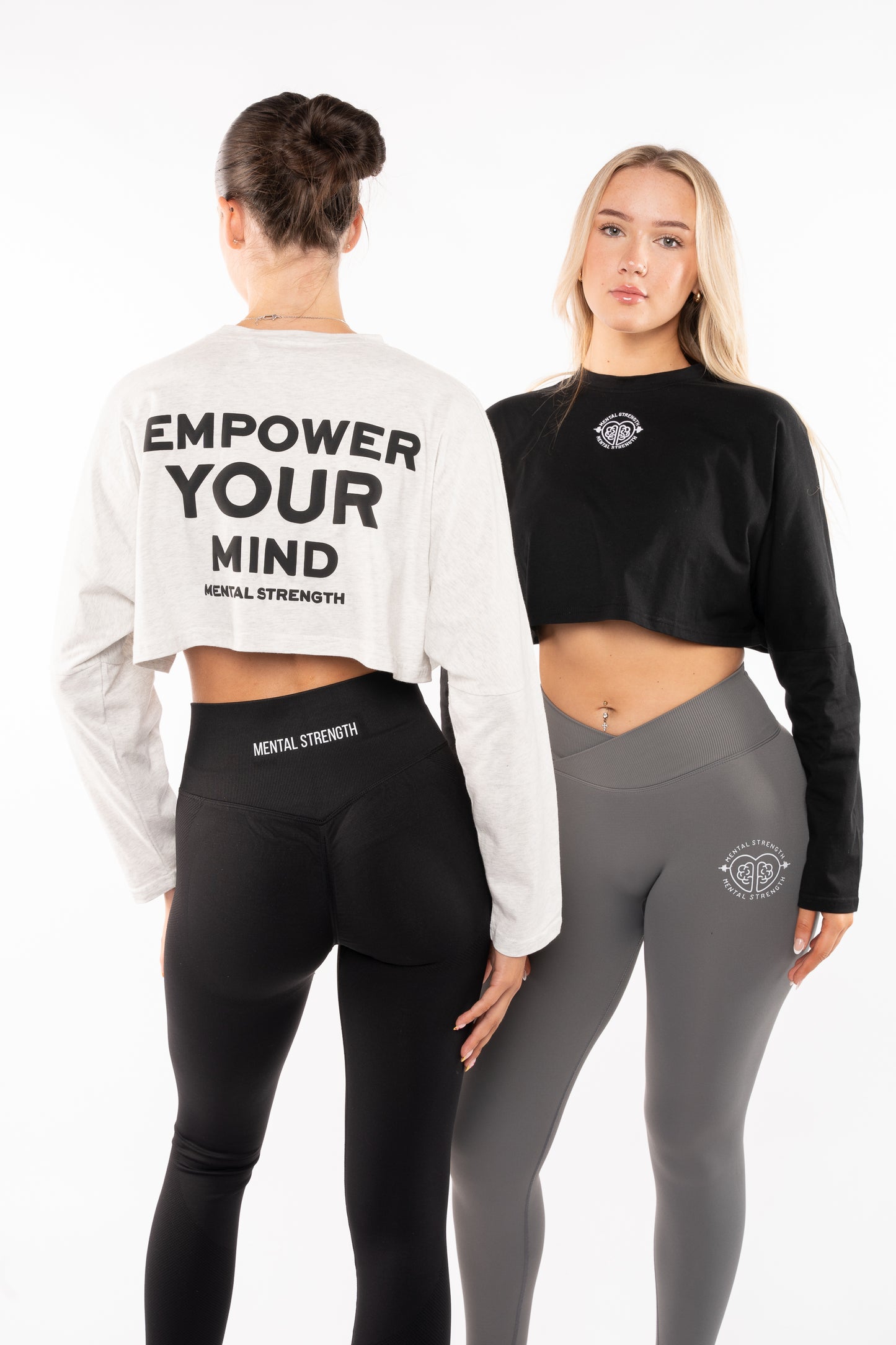Long Sleeve Boxy 'Bravery' Crop T Shirt image 5