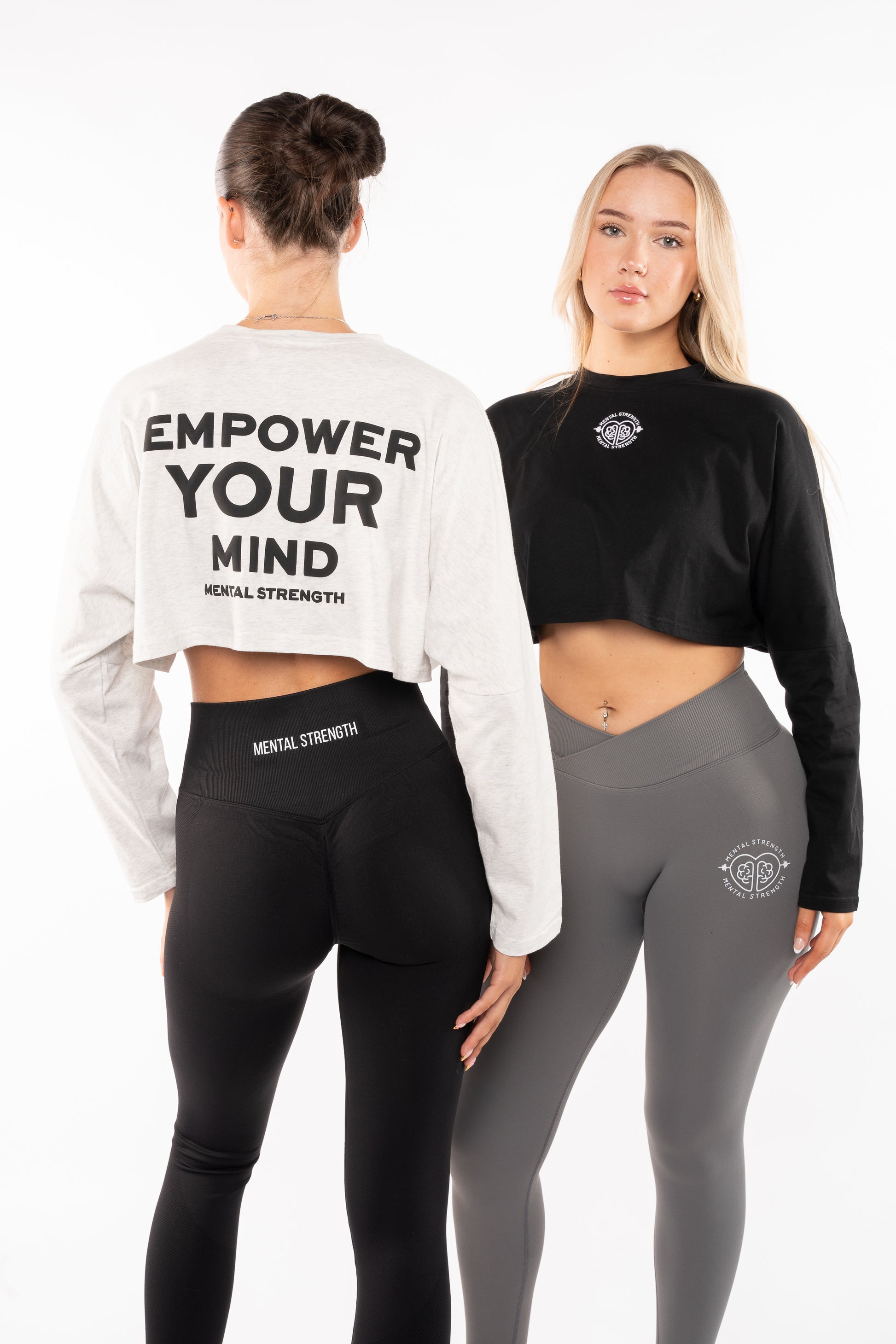 Long Sleeve Boxy 'Bravery' Crop T Shirt image 5