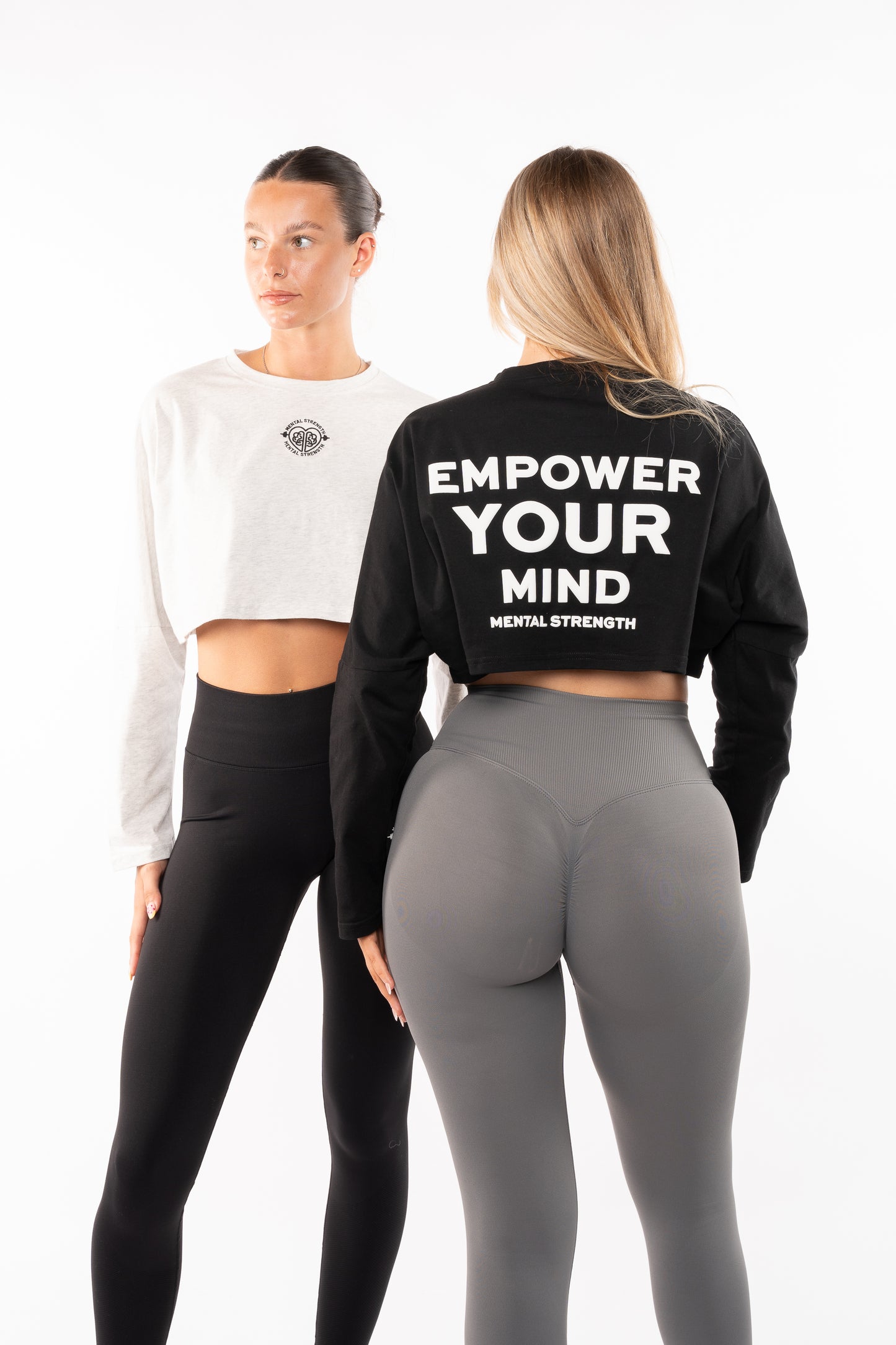 Long Sleeve Boxy 'Bravery' Crop T Shirt image 6